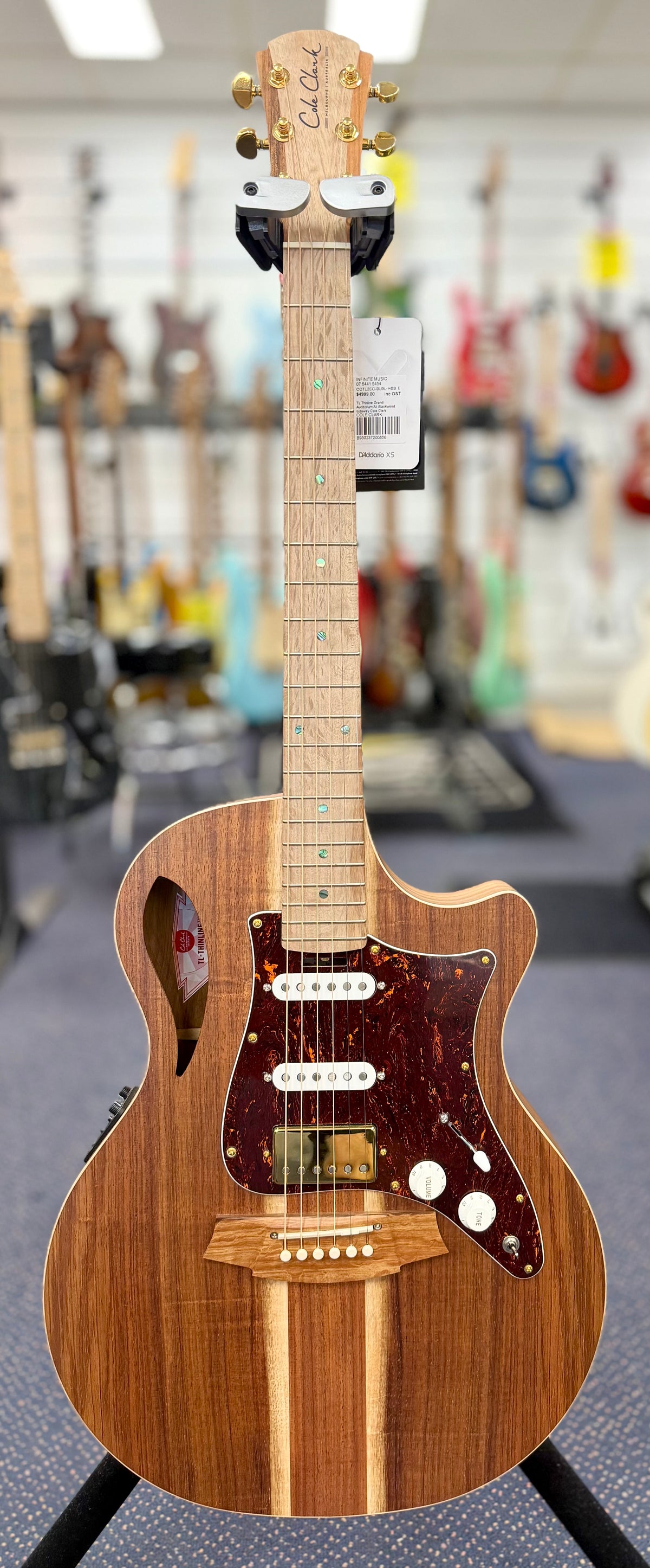 Cole Clark 'True Hybrid' TL2EC-BLBL-HSS Australian Blackwood in Hardcase-Cole Clark-Infinite Music