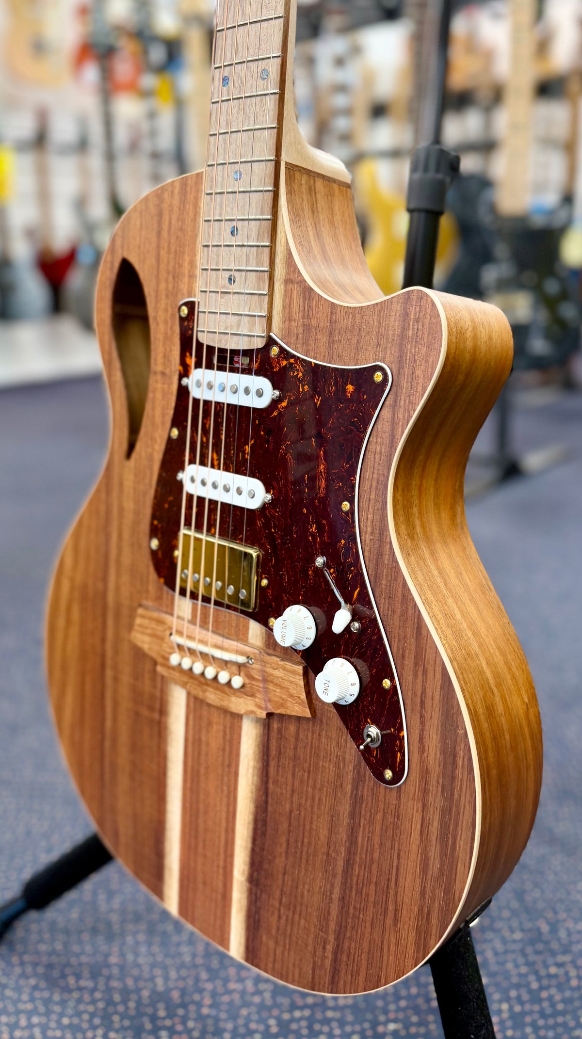 Cole Clark 'True Hybrid' TL2EC-BLBL-HSS Australian Blackwood in Hardcase-Cole Clark-Infinite Music