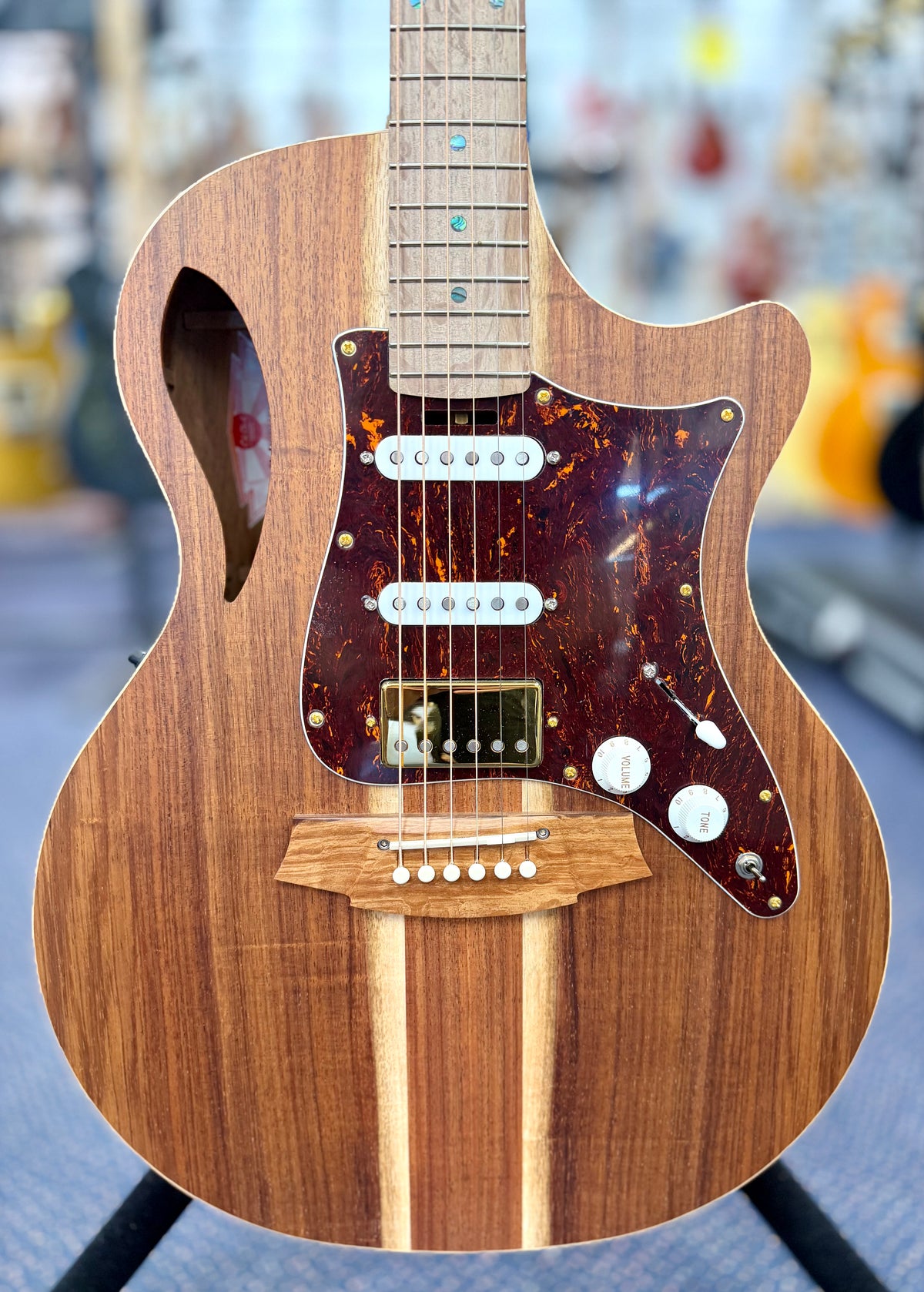 Cole Clark 'True Hybrid' TL2EC-BLBL-HSS Australian Blackwood in Hardcase-Cole Clark-Infinite Music
