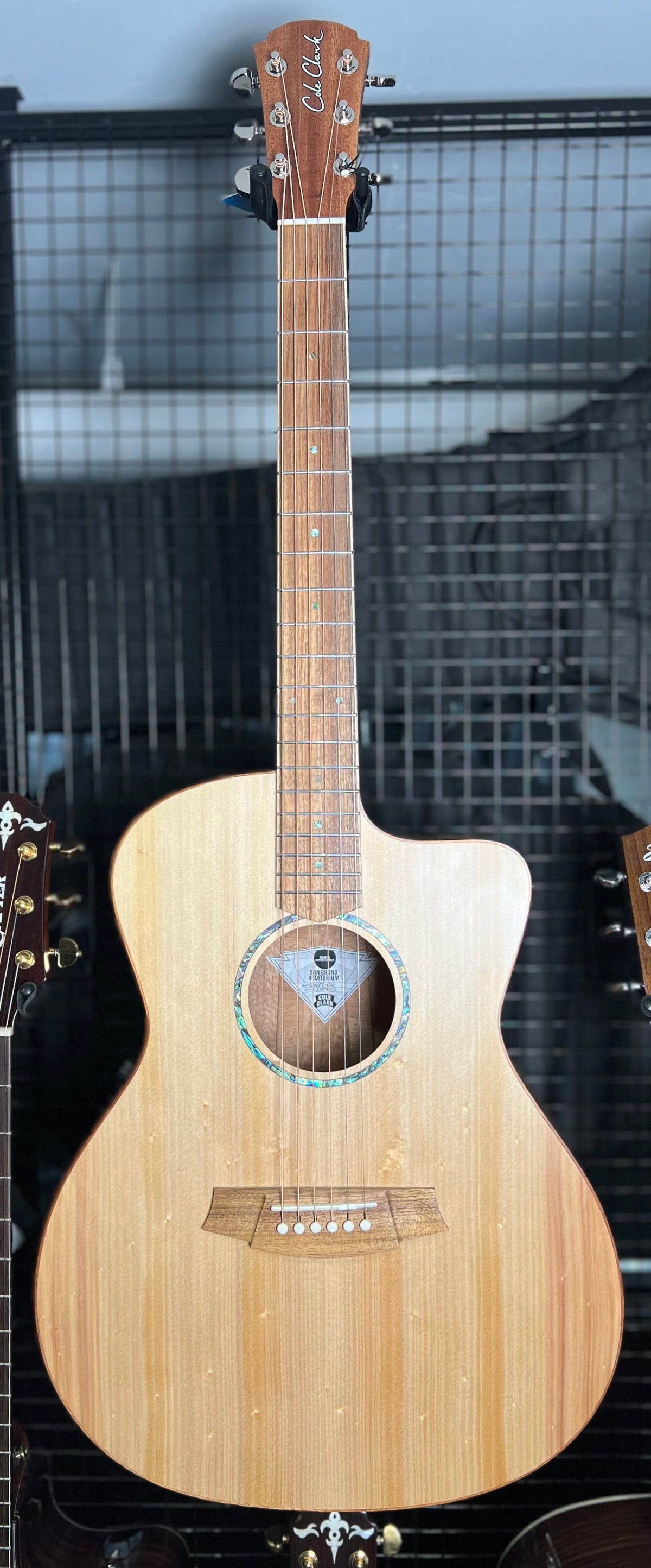 Cole Clarke SAN1EC -BSO GA - Bunya Top -Silky Oak Back & Sides, Cutaway, Pickup, Gig Bag-Cole Clark-Infinite Music