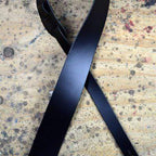 Colonial Leather 2.5″Black Leather Extra Long Guitar Strap-Colonial Leather-Infinite Music
