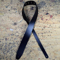 Colonial Leather 2.5″Black Leather Extra Long Guitar Strap-Colonial Leather-Infinite Music