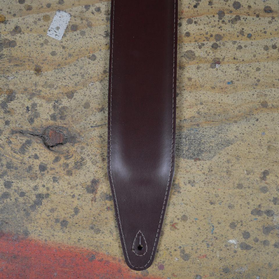 Colonial Leather 3.5" Brown Leather Foam Padded Guitar Strap-Colonial Leather-Infinite Music