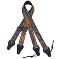 Colonial Leather Aboriginal Art Rag Ukulele Strap – Bush Plum Gold-Colonial Leather-Infinite Music