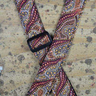 Colonial Leather Aboriginal Art Rag Ukulele Strap Women Collecting Water Brown-Colonial Leather-Infinite Music