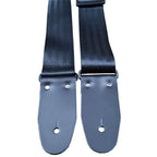 Colonial Leather Black Herringbone Seat Belt Webbing Guitar Strap-Colonial Leather-Infinite Music