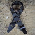Colonial Leather Black Link Leather Guitar Strap-Colonial Leather-Infinite Music