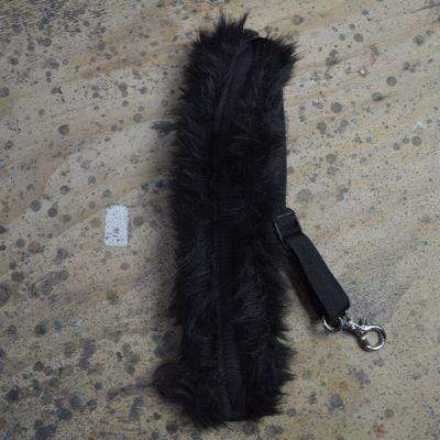 Colonial Leather Black Mottle Faux Fur Saxophone Strap-Colonial Leather-Infinite Music