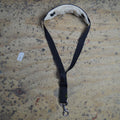 Colonial Leather Black Webbing Saxophone Strap with Lambs Wool Pad-Colonial Leather-Infinite Music
