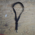 Colonial Leather Black Webbing Saxophone Strap with Leather Pad-Colonial Leather-Infinite Music