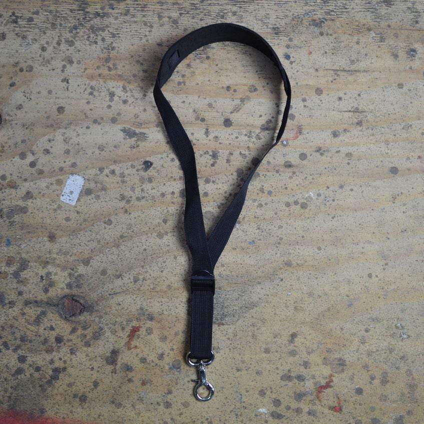 Colonial Leather Black Webbing Saxophone Strap with Leather Pad-Colonial Leather-Infinite Music