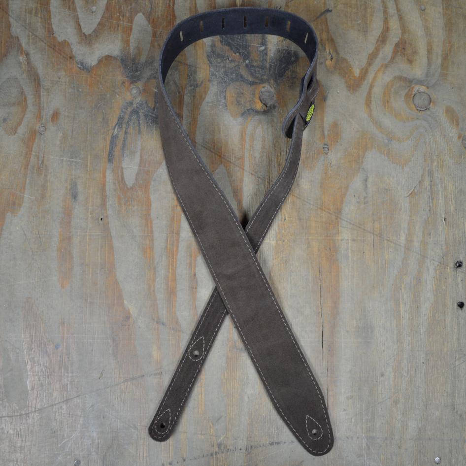 Colonial Leather Brown Double Suede Guitar Strap-Colonial Leather-Infinite Music