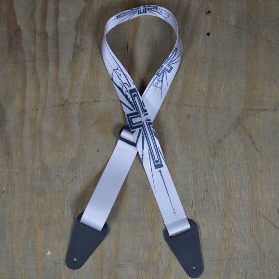 Colonial Leather Cross Printed 50mm Webbing Guitar Strap-Colonial Leather-Infinite Music