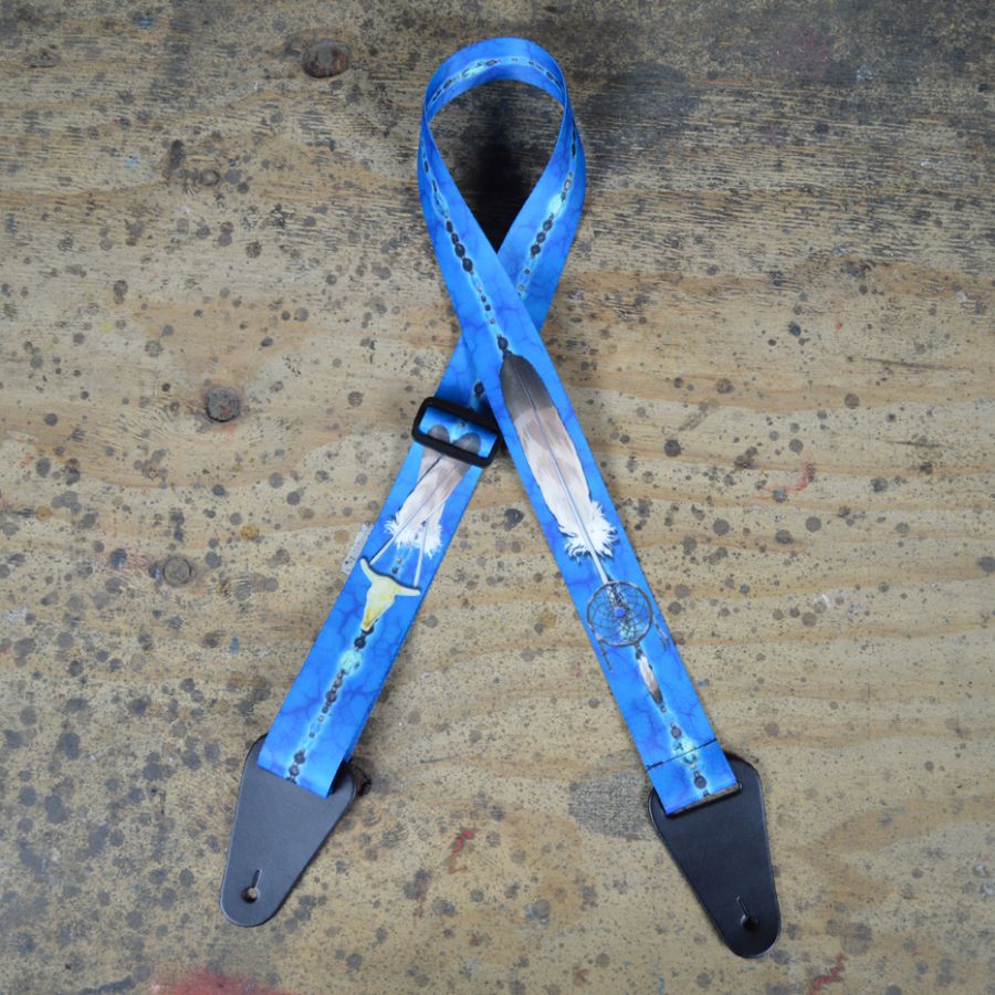 Colonial Leather Dream Weaver Printed Webbing Guitar Strap-Colonial Leather-Infinite Music