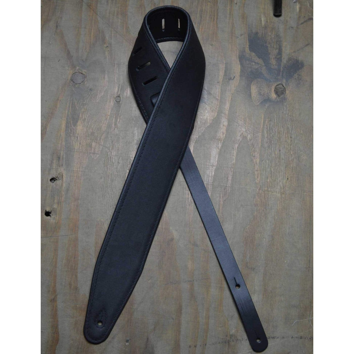 Colonial Leather Guitar Strap - Black-Colonial Leather-Infinite Music