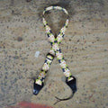 Colonial Leather Hibiscus Green Printed Webbing Ukulele Strap-Colonial Leather-Infinite Music