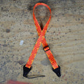 Colonial Leather Hibiscus Red Printed Webbing Ukulele Strap-Colonial Leather-Infinite Music