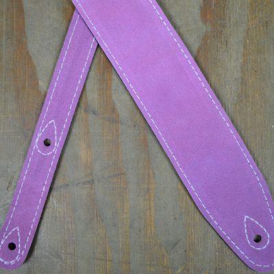 Colonial Leather Lilac Double Suede Guitar Strap-Colonial Leather-Infinite Music