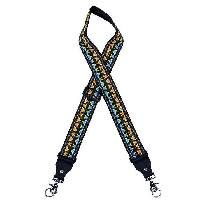 Colonial Leather Multicoloured Jacquard Banjo Cradle with Hooks-Colonial Leather-Infinite Music