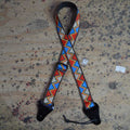 Colonial Leather Red, Yellow and Blue Lines Zig Zag Jacquard Ukulele Strap-Colonial Leather-Infinite Music