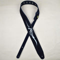 Colonial Leather Silver Celtic Embroidered Black Suede Guitar Strap-Colonial Leather-Infinite Music