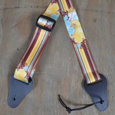 Colonial Leather Stripes Printed Webbing Ukulele Strap-Colonial Leather-Infinite Music