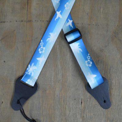 Colonial Leather Surf Printed Webbing Ukulele Strap-Colonial Leather-Infinite Music