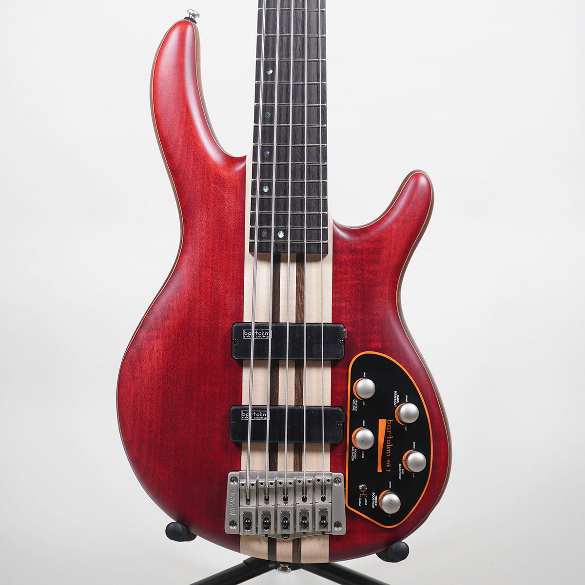 Cort A5 Plus FMMH 5 String Bass Guitar - Black Cherry-Cort-Infinite Music