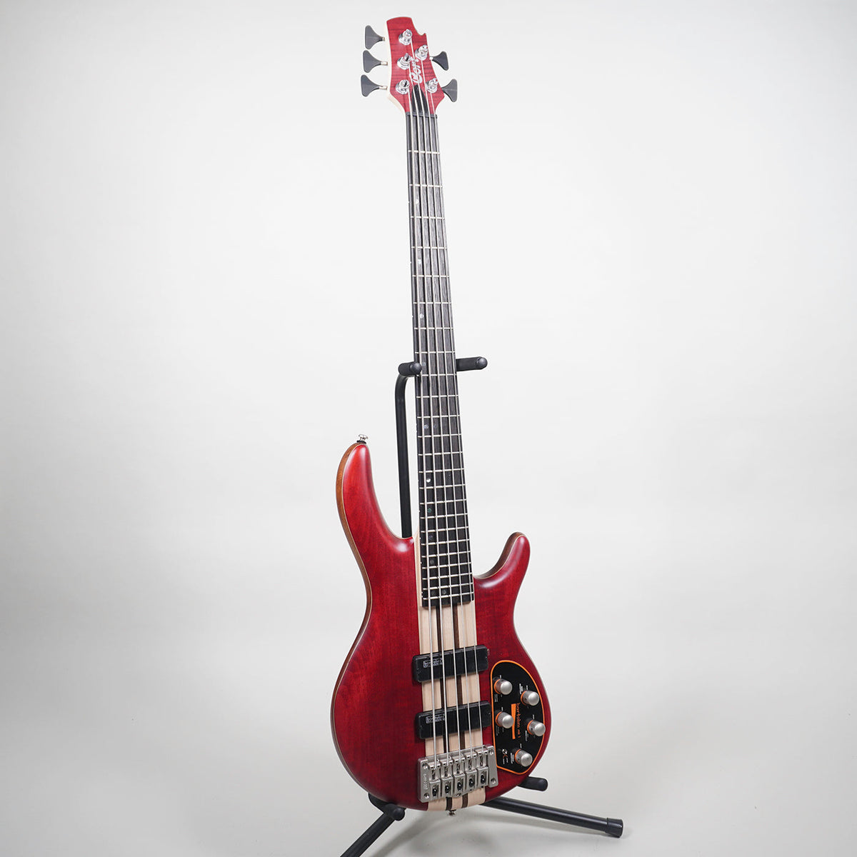 Cort A5 Plus FMMH 5 String Bass Guitar - Black Cherry-Cort-Infinite Music