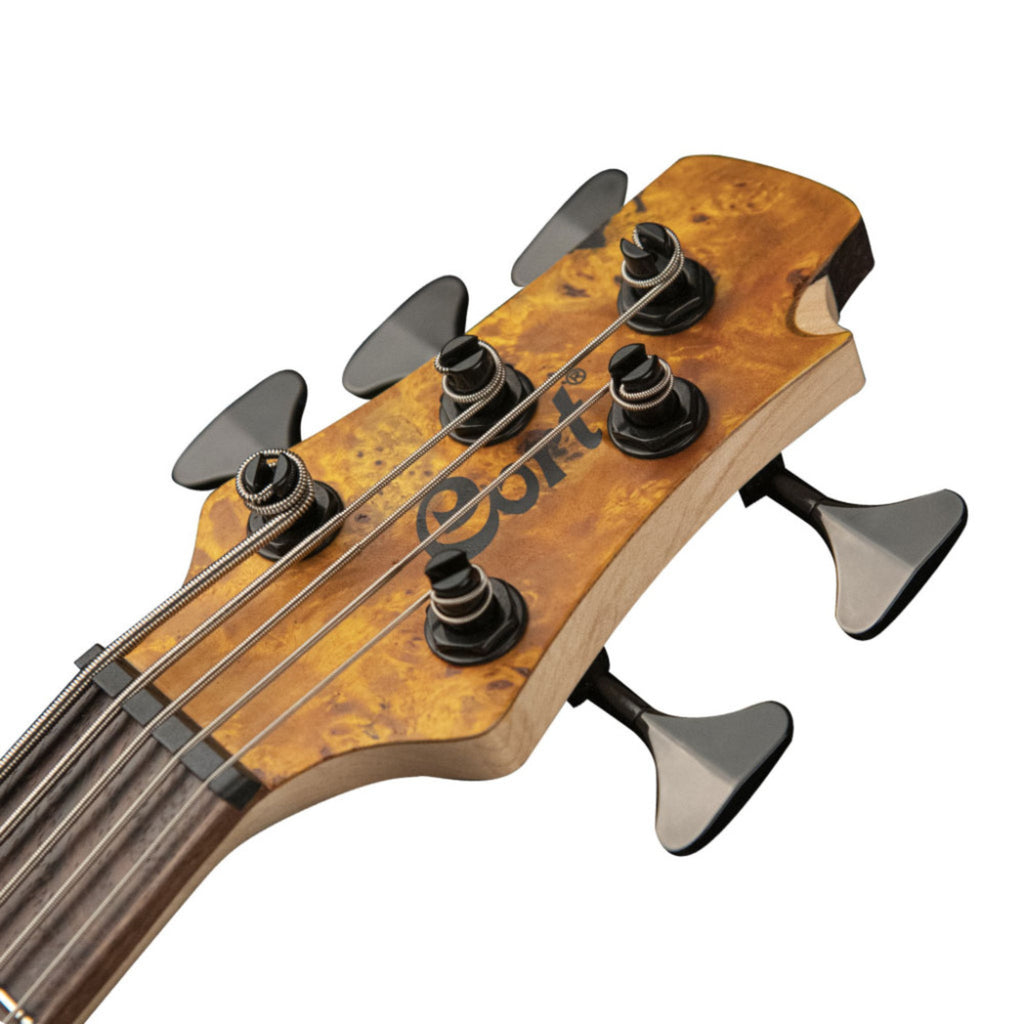 Cort A5 Plus SC Artisan Series 5 String Bass Guitar - Amber Open Pore