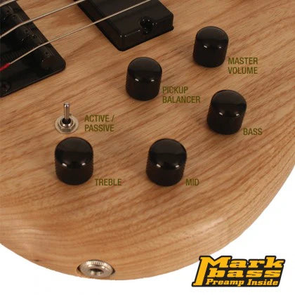 Cort Action Deluxe Bass Guitar Open Pore - Natural-Cort-Infinite Music