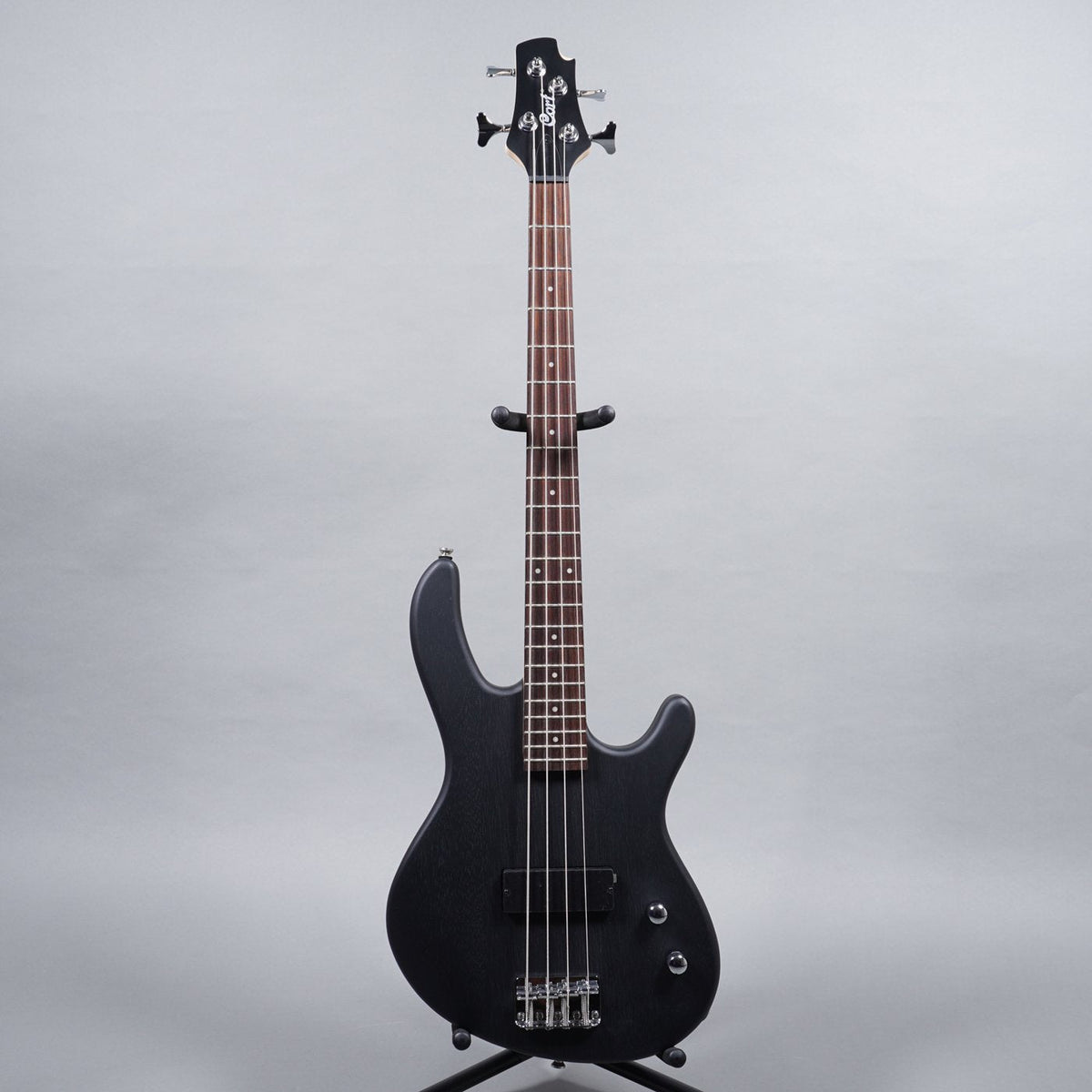 Cort Action Junior 3/4 Bass Guitar Open Pore - Black-Cort-Infinite Music