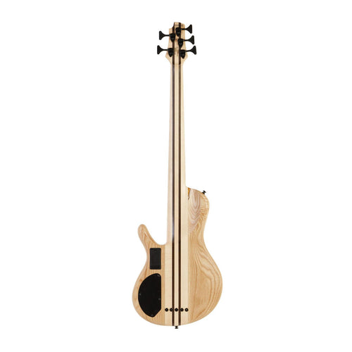 Cort A5 Plus SC Artisan Series 5 String Bass Guitar - Amber Open Pore