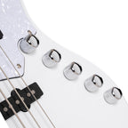 Cort Elrick NJS5 5 String Bass - White - W/Case (C31045)-Cort-Infinite Music