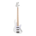 Cort Elrick NJS5 5 String Bass - White - W/Case (C31045)-Cort-Infinite Music