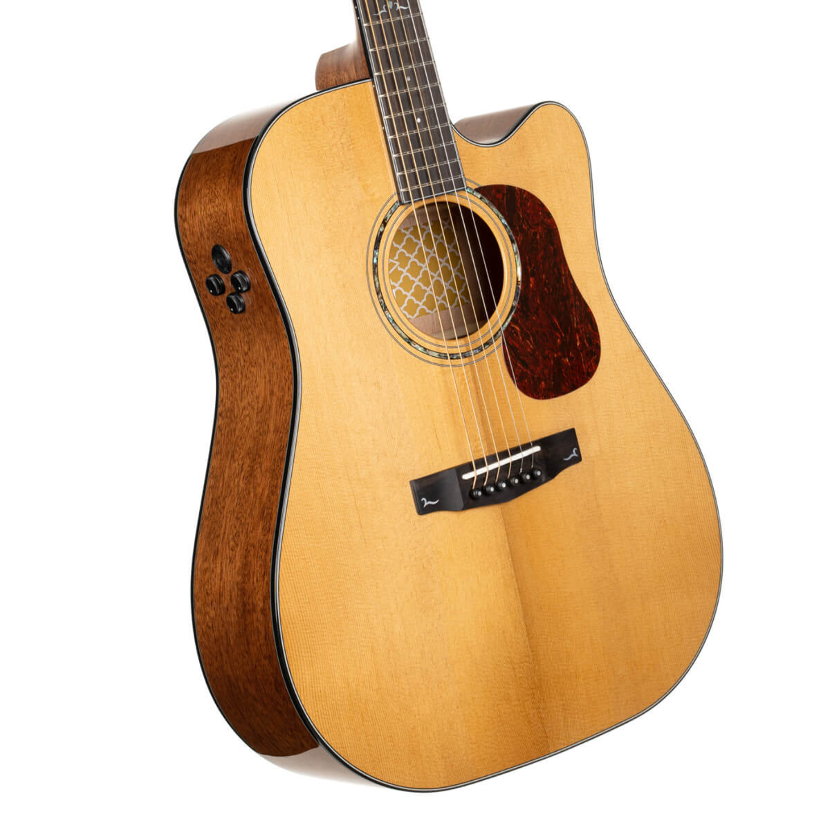Cort Gold DC6 Acoustic Electric Guitar in Natural w/- Deluxe Soft Case (C12212)-Cort-Infinite Music