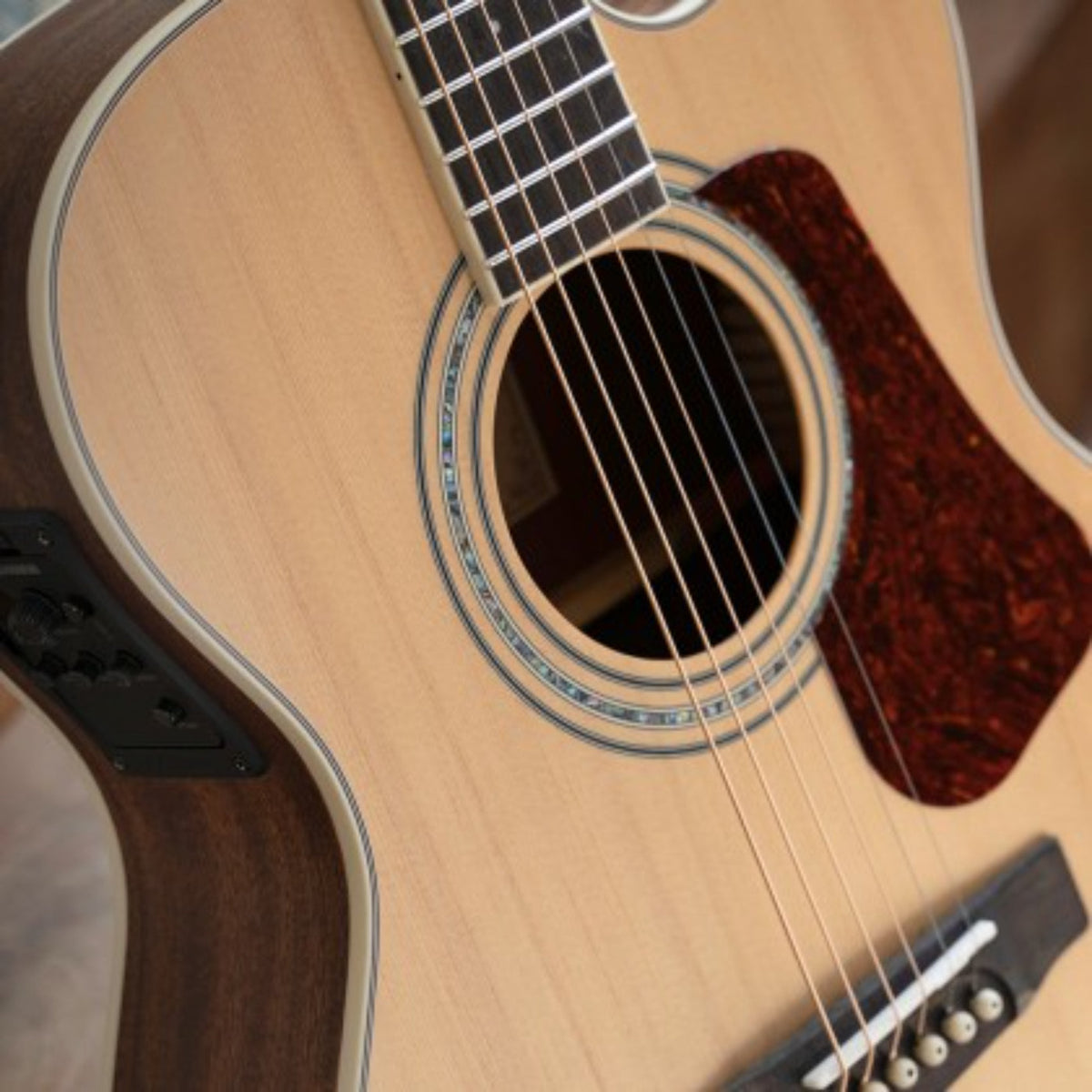 Cort L710F Natural Satin Cutaway OM Acoustic/Electric Guitar with GCB67 Gig bag-Cort-Infinite Music