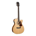 Cort L710F Natural Satin Cutaway OM Acoustic/Electric Guitar with GCB67 Gig bag-Cort-Infinite Music