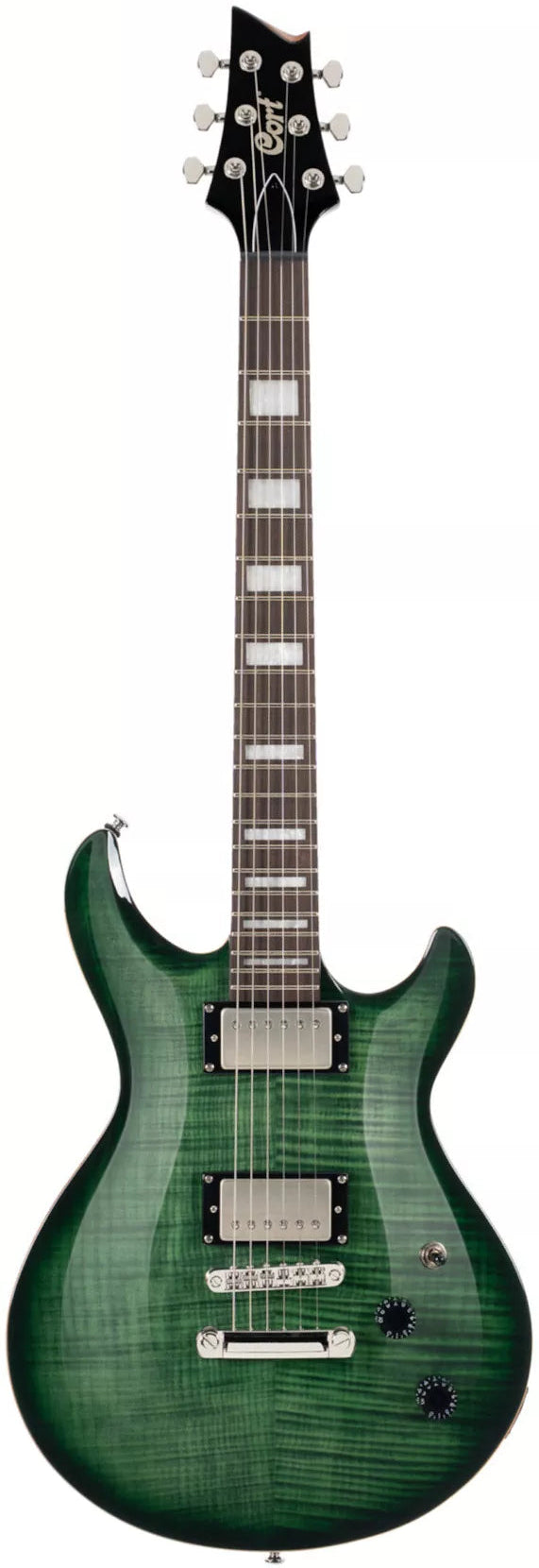 Cort M600 Mirage Series Electric Guitar - Trans Green Burst-Cort-Infinite Music