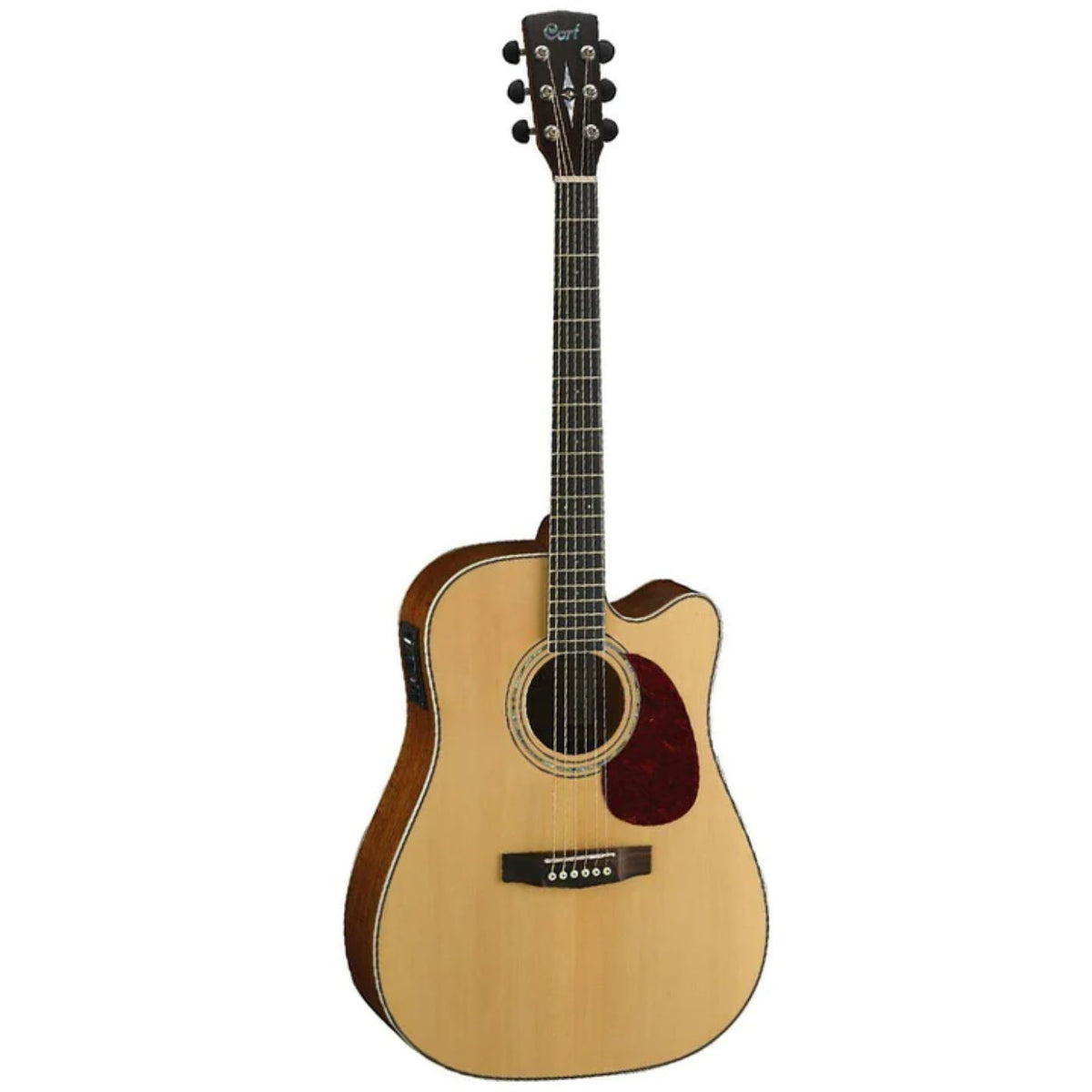Cort MR710F Natural Satin Cutaway Dreadnought with GCB67 Gig bag-Cort-Infinite Music