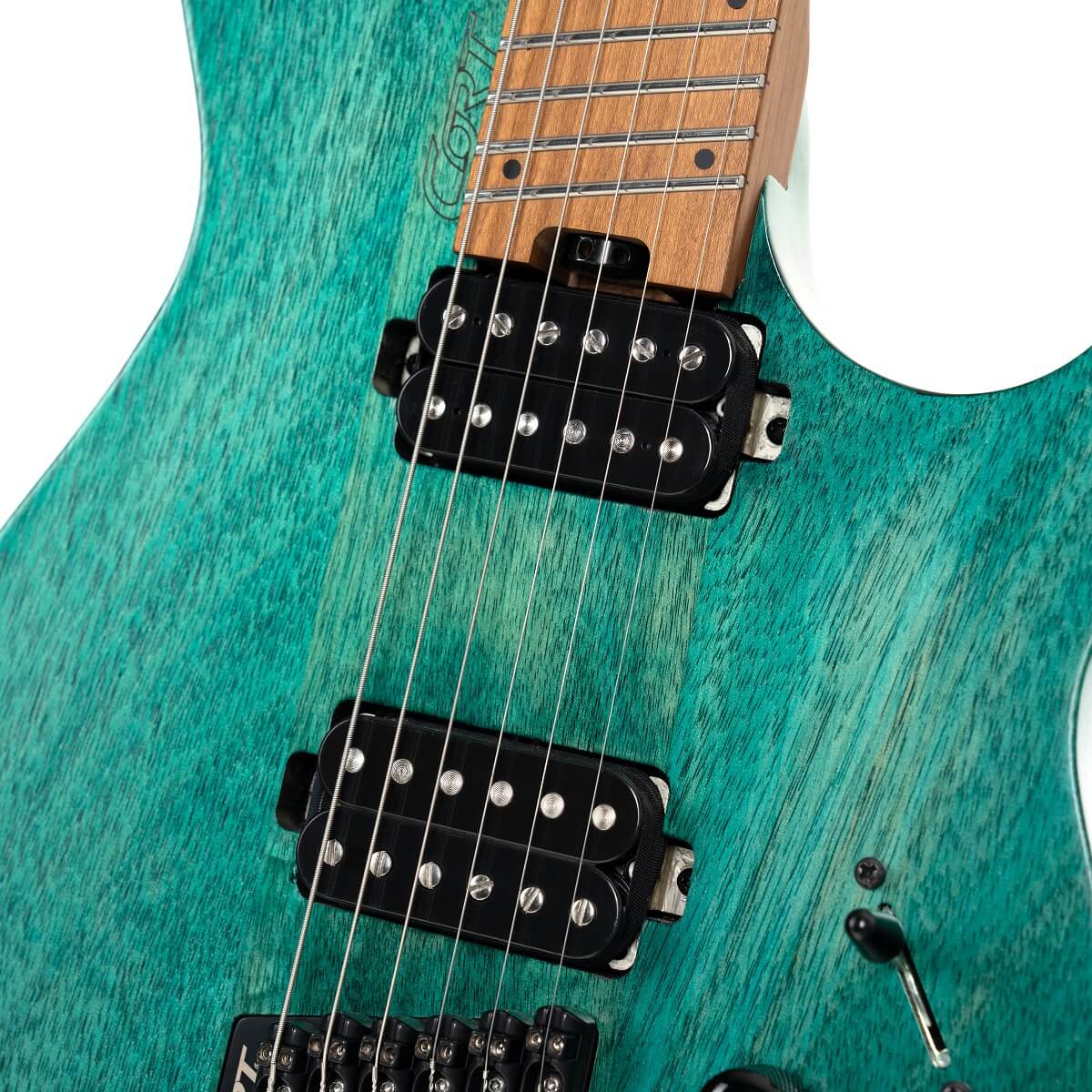 Cort Space G6MS Multi-Scale Electric Guitar – Semi Gloss Turquoise w/- Gigbag-Cort-Infinite Music
