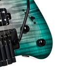 Cort Space G6TR Headless Electric Guitar - Semi-Gloss Lagoon w/- Gigbag-Cort-Infinite Music