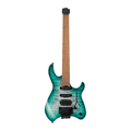 Cort Space G6TR Headless Electric Guitar - Semi-Gloss Lagoon w/- Gigbag-Cort-Infinite Music