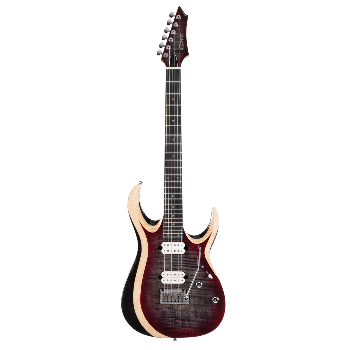 Cort X700 Duality II Electric Guitar in Gig Bag - Lava Burst-Cort-Infinite Music