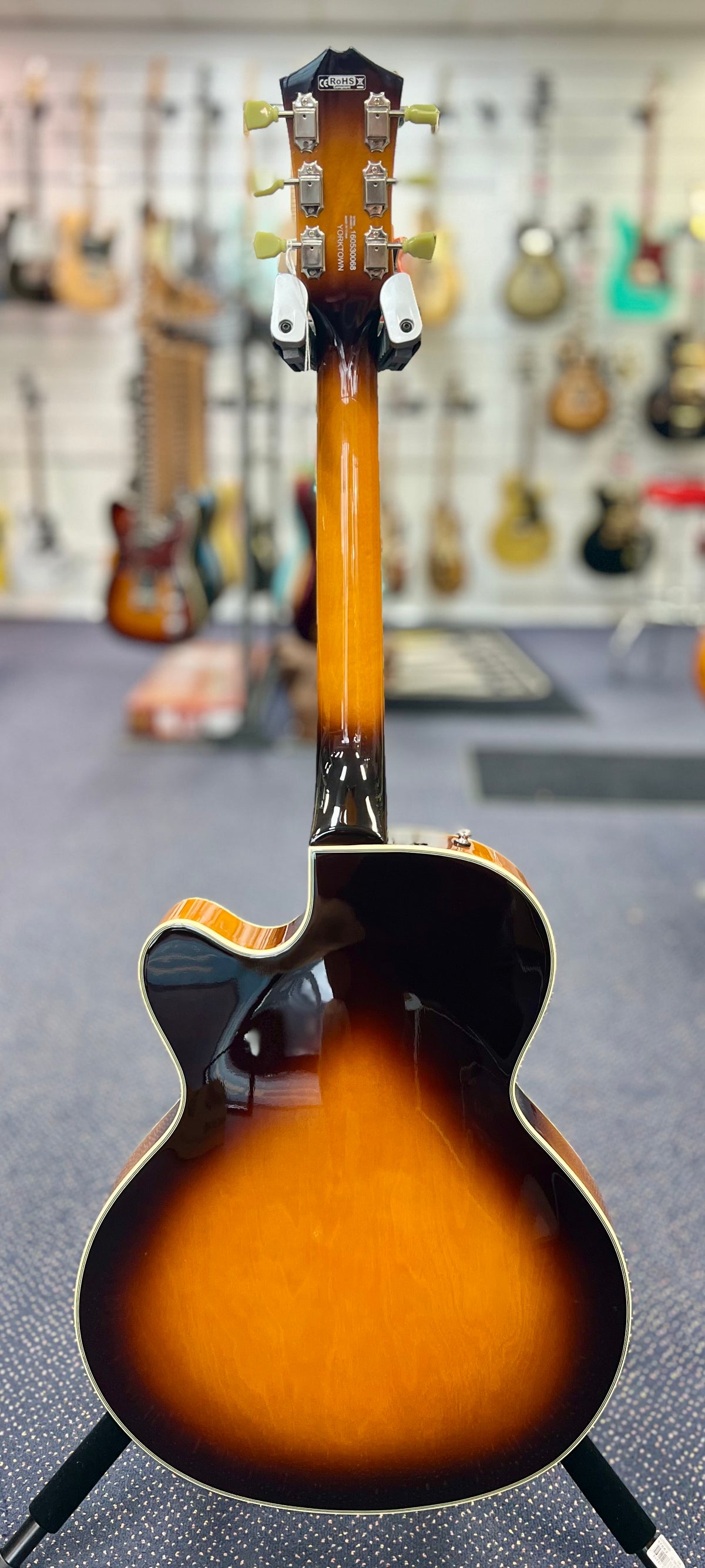 Cort Yorktown Semi Acoustic Jazz Guitar - Tobacco Burst w/- Gig Bag (C21020) (Pre Owned)-Cort-Infinite Music