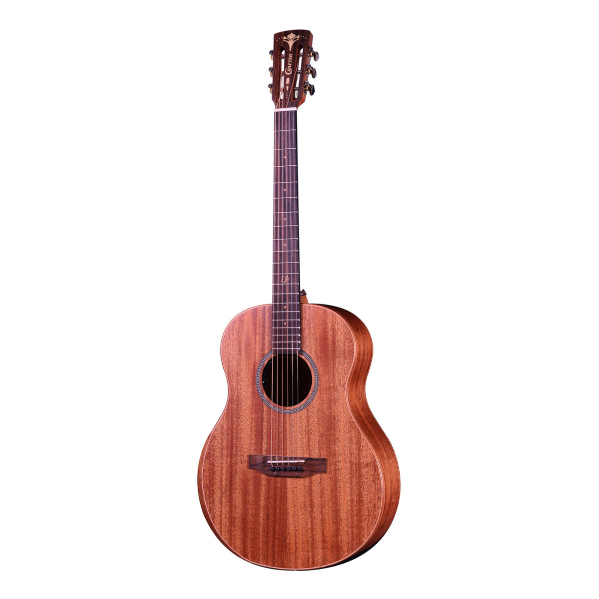 Crafter GRAND MINO/ALM Mid-Body Acoustic Electric Guitar - Mahogany w/ Deluxe Gigbag-Crafter-Infinite Music