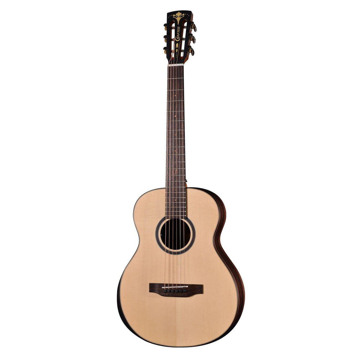 Crafter MINO/MACASSAR Mini Acoustic Electric Guitar w/Gigbag - Spruce / Macassar Ebony-Crafter-Infinite Music