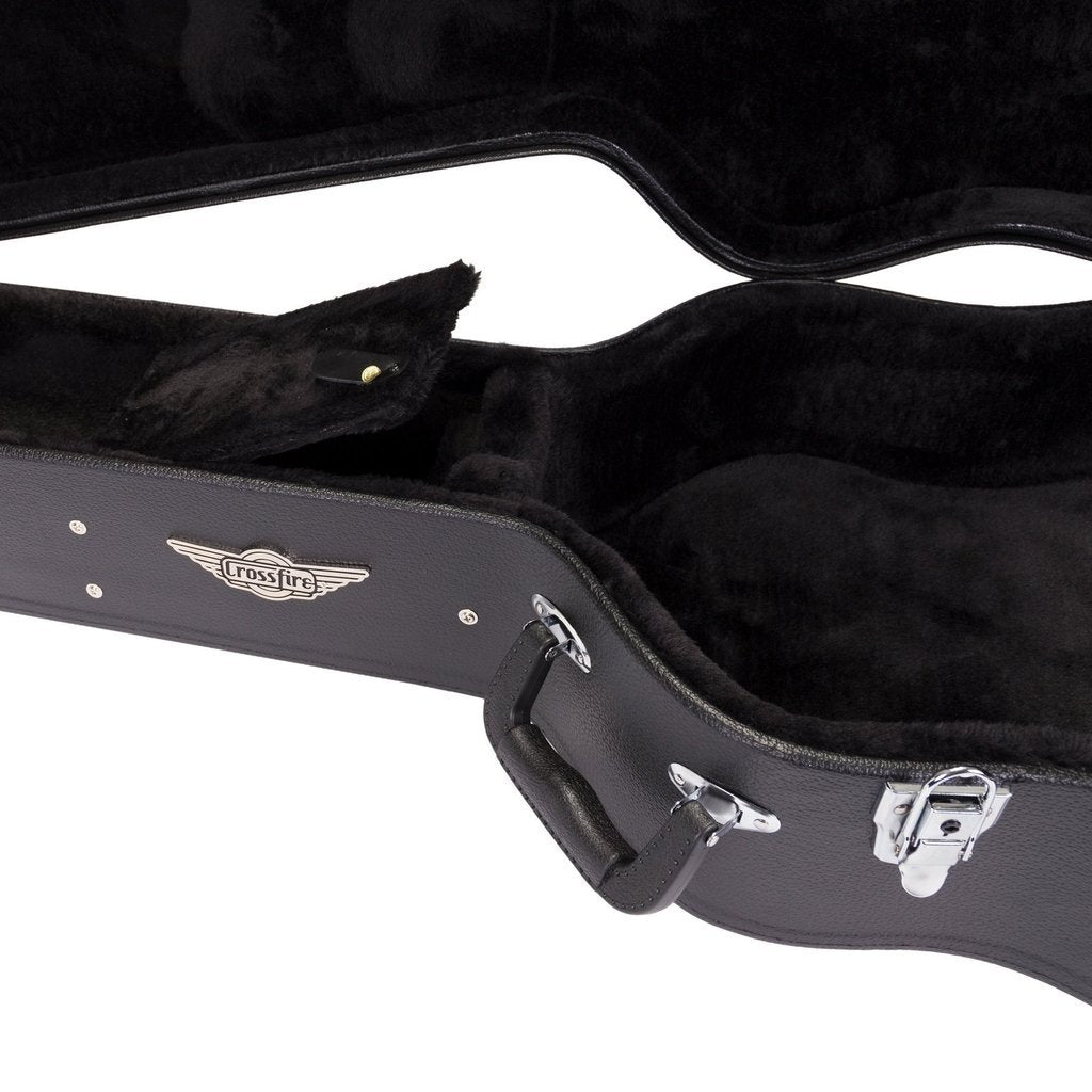 Crossfire Acoustic Guitar Case - Black-Crossfire-Infinite Music