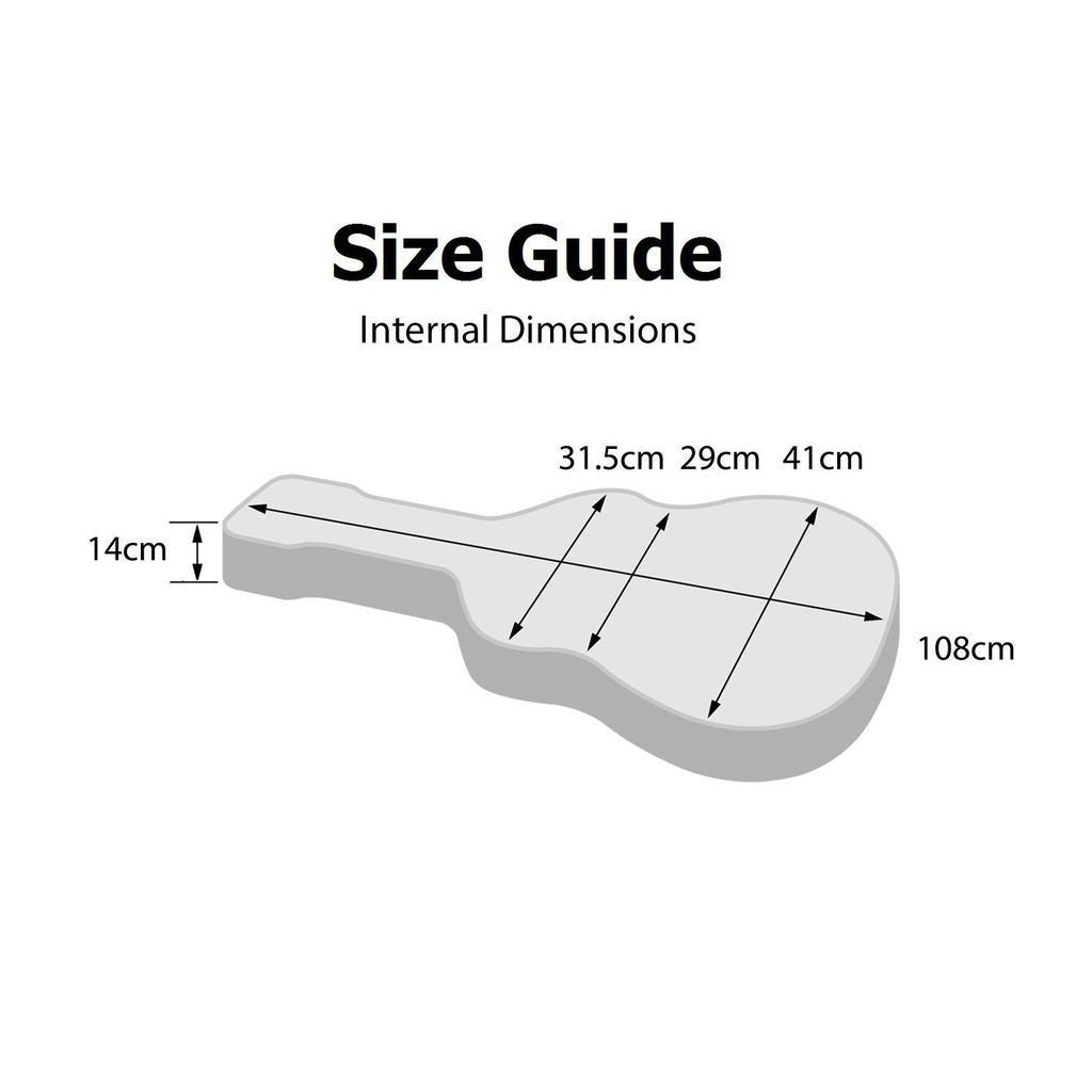 Crossfire Acoustic Guitar Case - Black-Crossfire-Infinite Music