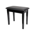 Crown Compact Piano Stool with Storage Compartment - Black-Crown-Infinite Music